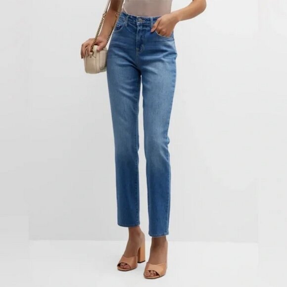 L'AGENCE Harrison High Rise Slim Straight Jeans Size 24 - Picture 1 of 12